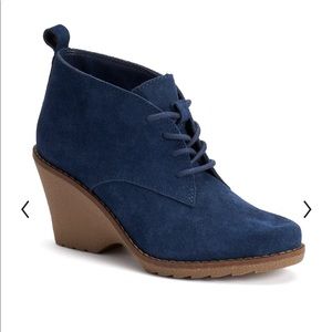 Sonoma Blue Suede Booties